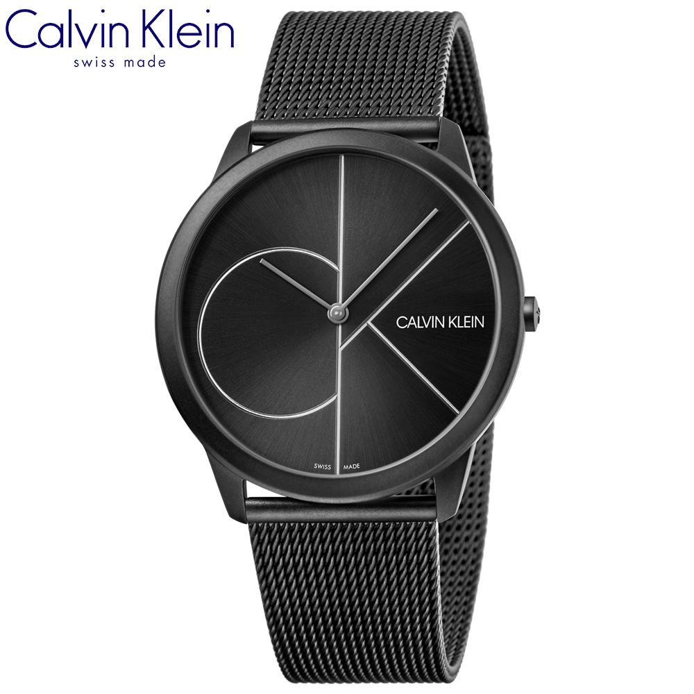 Reloj Calvin Klein Minimal K3M5T451 Suizo Acero Inoxidable Negro